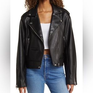 BlankNYC faux leather moto jacket new with tags L - Nordstrom